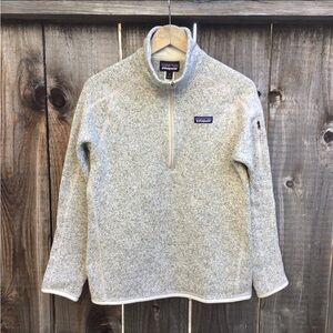 Patagonia 1/4 Zip Light Gray Fleece Pullover